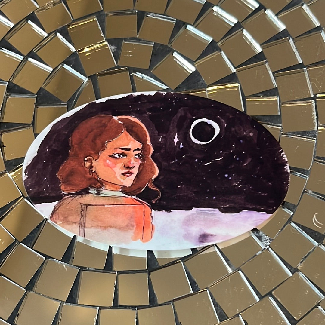 Space Girl - Vinyl Sticker